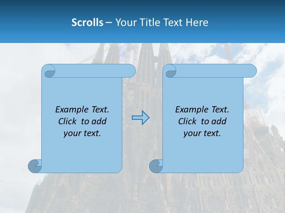 A Very Tall Building With A Sky Background PowerPoint Template