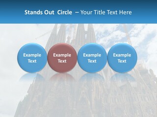 A Very Tall Building With A Sky Background PowerPoint Template