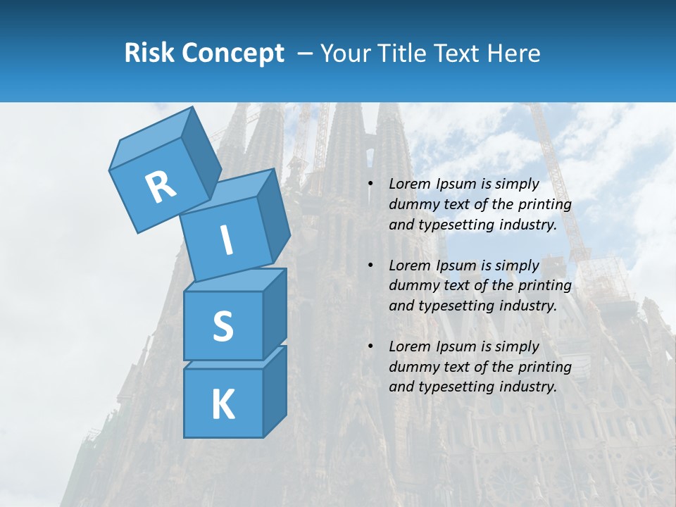 A Very Tall Building With A Sky Background PowerPoint Template