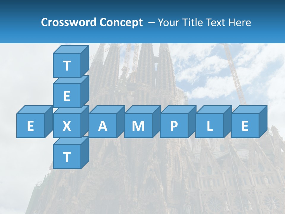 A Very Tall Building With A Sky Background PowerPoint Template