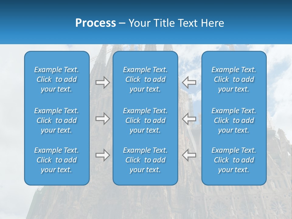 A Very Tall Building With A Sky Background PowerPoint Template