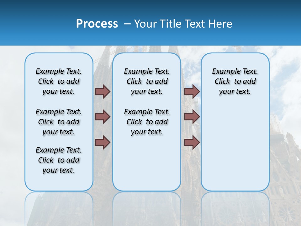 A Very Tall Building With A Sky Background PowerPoint Template