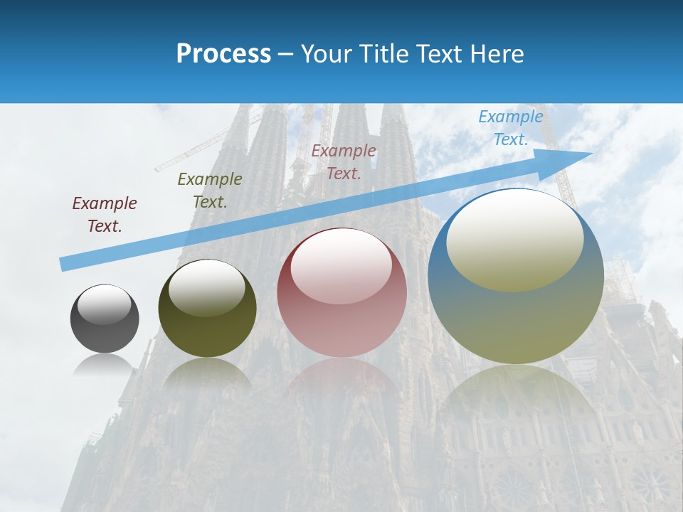 A Very Tall Building With A Sky Background PowerPoint Template