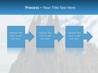 A Very Tall Building With A Sky Background PowerPoint Template