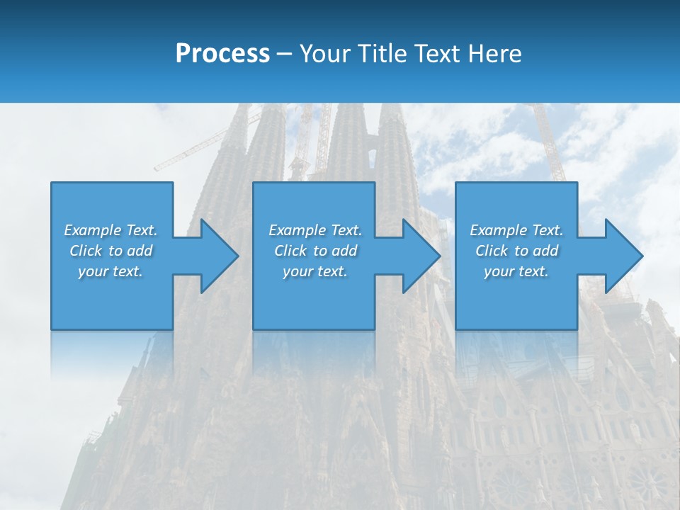 A Very Tall Building With A Sky Background PowerPoint Template