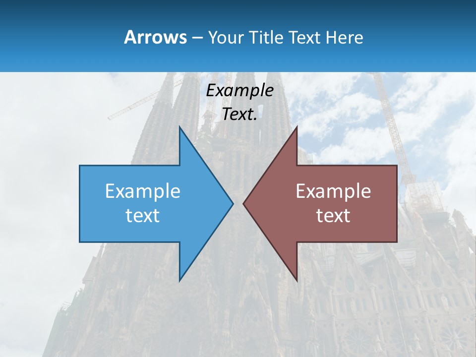 A Very Tall Building With A Sky Background PowerPoint Template
