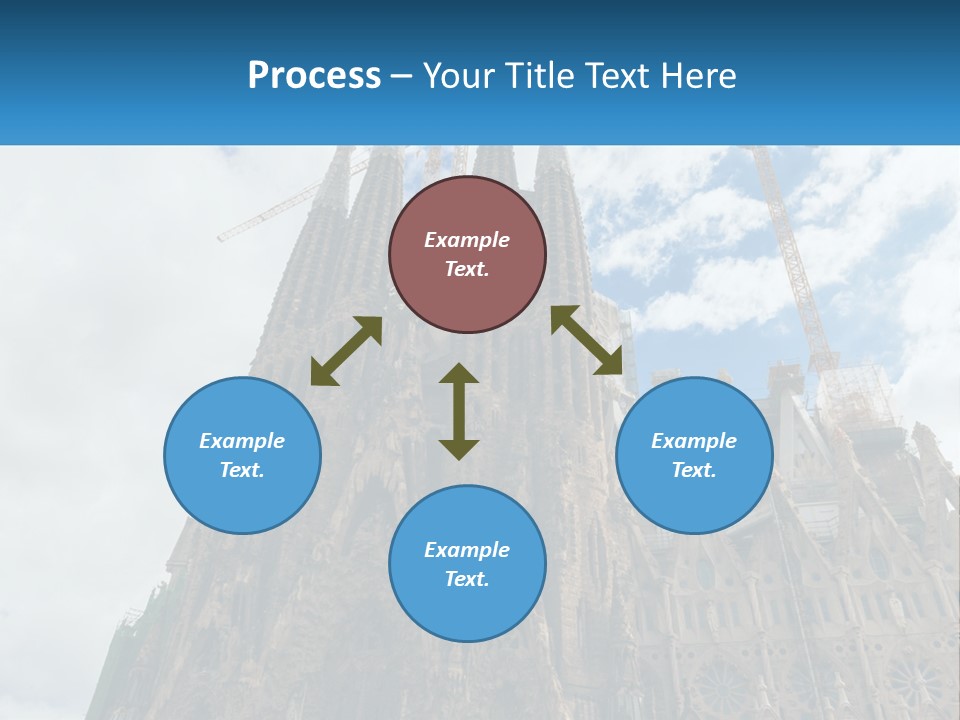 A Very Tall Building With A Sky Background PowerPoint Template