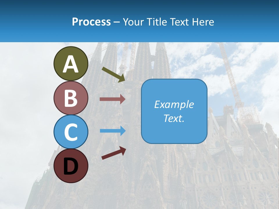 A Very Tall Building With A Sky Background PowerPoint Template