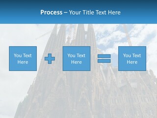 A Very Tall Building With A Sky Background PowerPoint Template