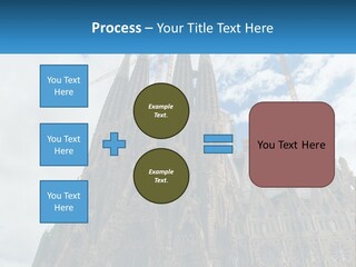 A Very Tall Building With A Sky Background PowerPoint Template