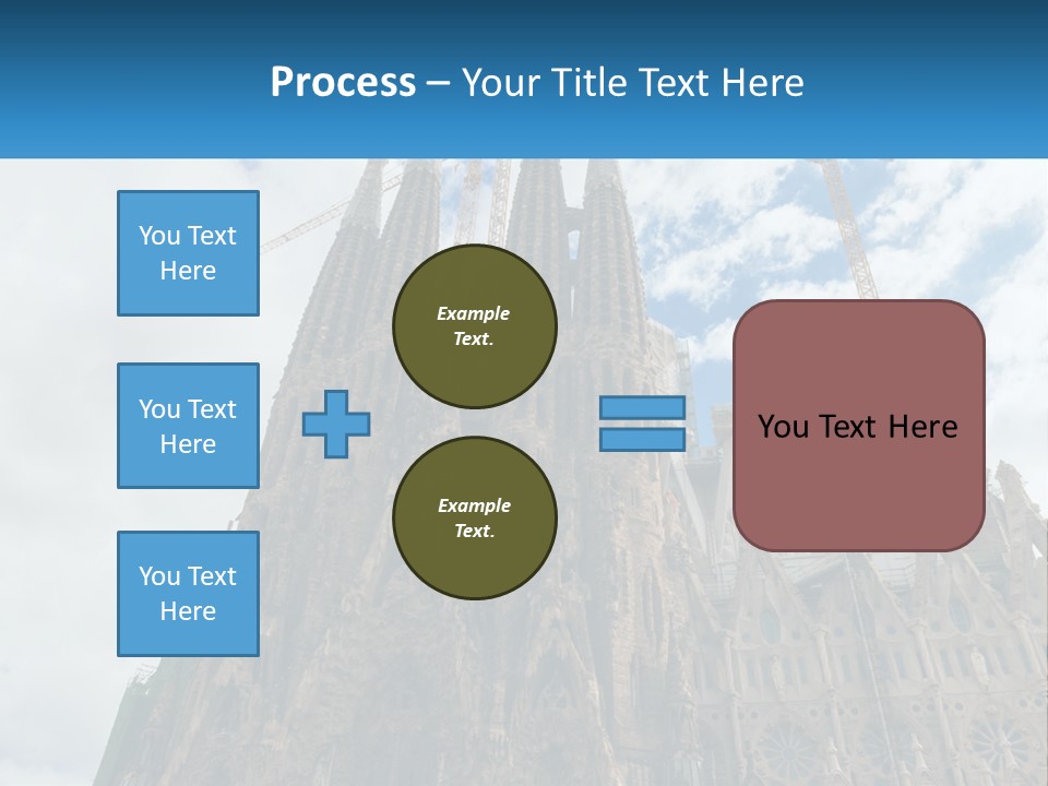 A Very Tall Building With A Sky Background PowerPoint Template