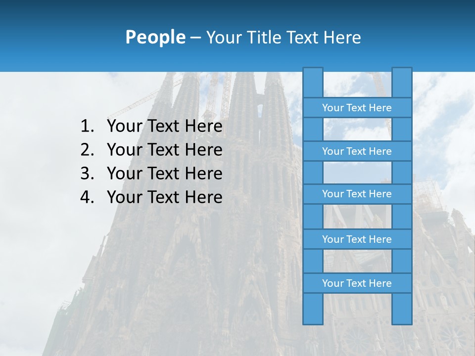 A Very Tall Building With A Sky Background PowerPoint Template