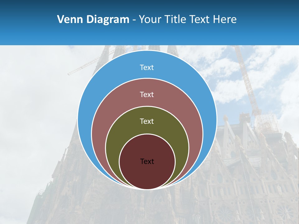A Very Tall Building With A Sky Background PowerPoint Template