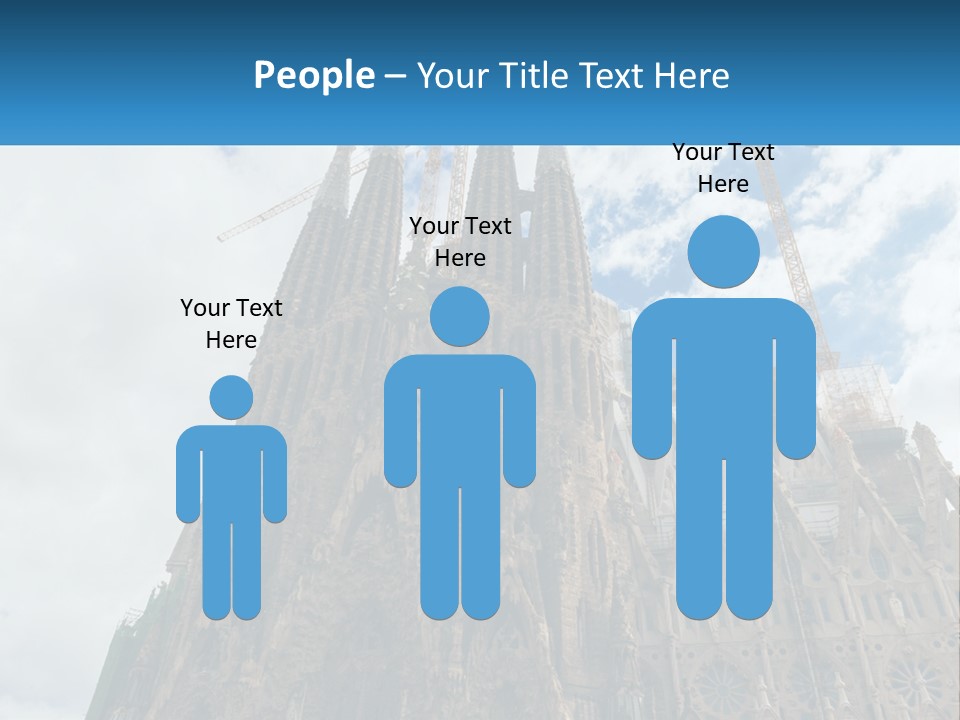 A Very Tall Building With A Sky Background PowerPoint Template