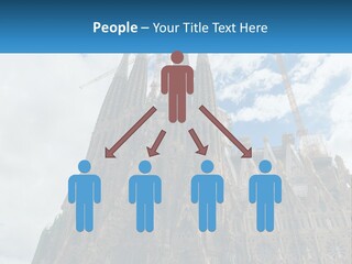 A Very Tall Building With A Sky Background PowerPoint Template