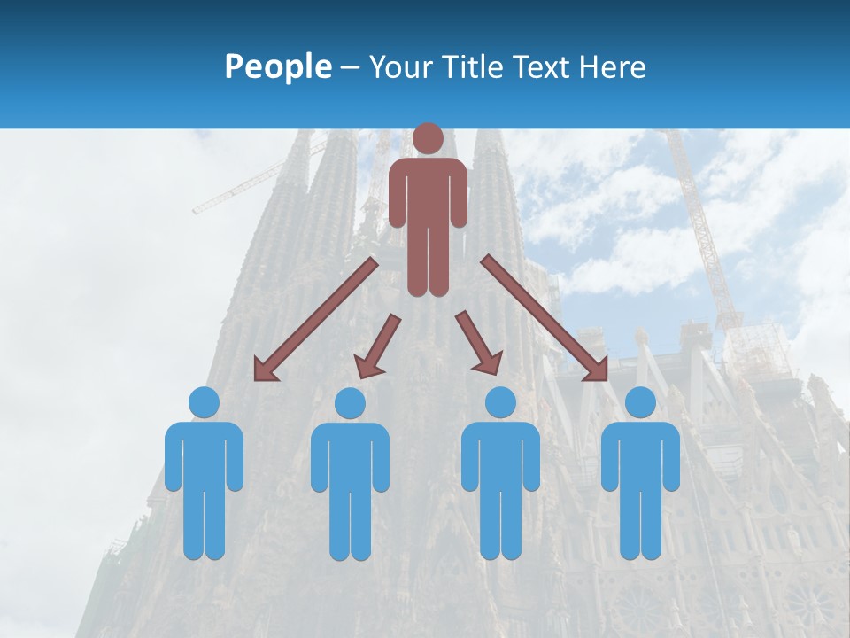 A Very Tall Building With A Sky Background PowerPoint Template