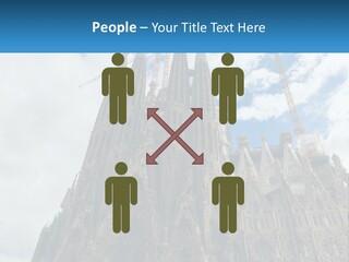 A Very Tall Building With A Sky Background PowerPoint Template