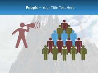 A Very Tall Building With A Sky Background PowerPoint Template