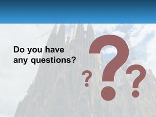 A Very Tall Building With A Sky Background PowerPoint Template
