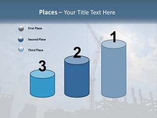 A Crane In The Sky With The Sun In The Background PowerPoint Template