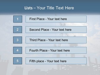 A Crane In The Sky With The Sun In The Background PowerPoint Template