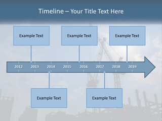 A Crane In The Sky With The Sun In The Background PowerPoint Template