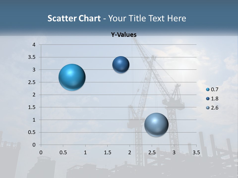 A Crane In The Sky With The Sun In The Background PowerPoint Template