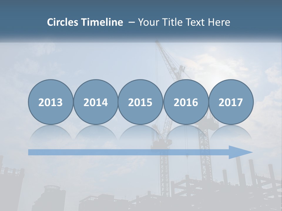 A Crane In The Sky With The Sun In The Background PowerPoint Template