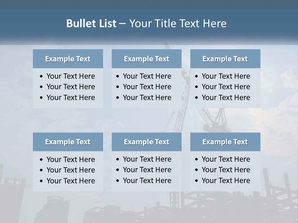 A Crane In The Sky With The Sun In The Background PowerPoint Template