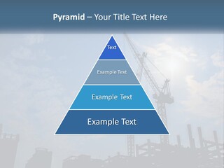 A Crane In The Sky With The Sun In The Background PowerPoint Template