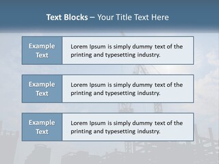 A Crane In The Sky With The Sun In The Background PowerPoint Template