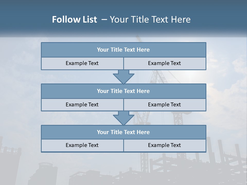 A Crane In The Sky With The Sun In The Background PowerPoint Template