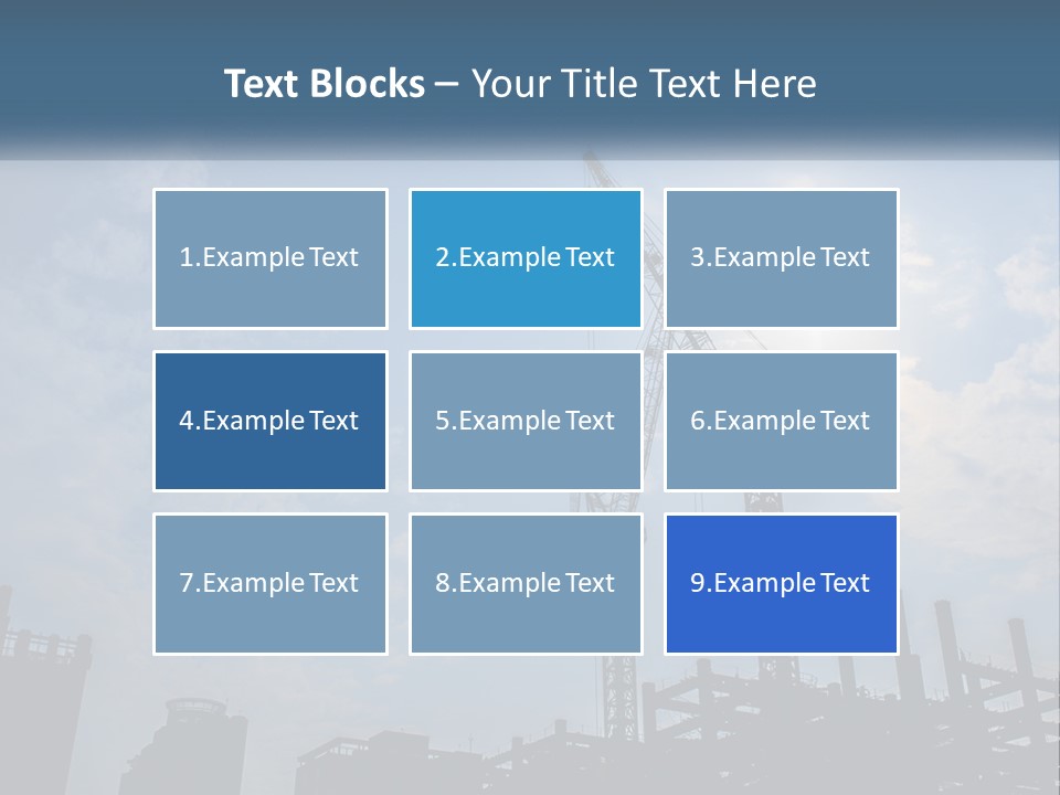 A Crane In The Sky With The Sun In The Background PowerPoint Template