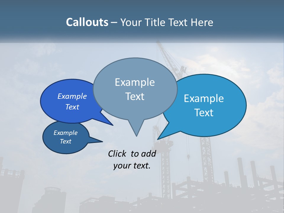 A Crane In The Sky With The Sun In The Background PowerPoint Template