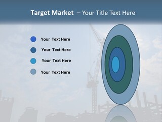 A Crane In The Sky With The Sun In The Background PowerPoint Template