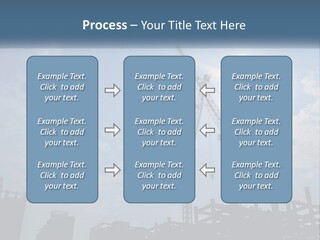 A Crane In The Sky With The Sun In The Background PowerPoint Template