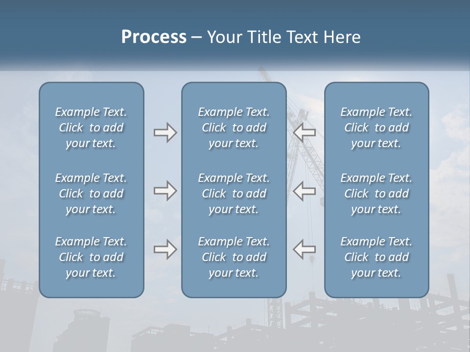 A Crane In The Sky With The Sun In The Background PowerPoint Template