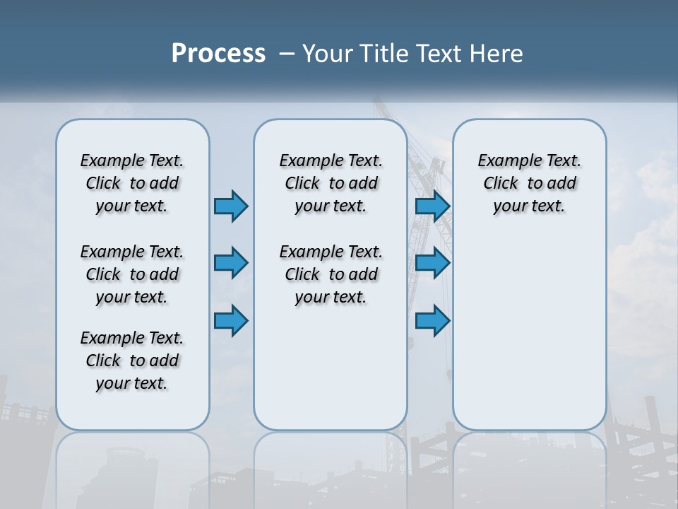 A Crane In The Sky With The Sun In The Background PowerPoint Template