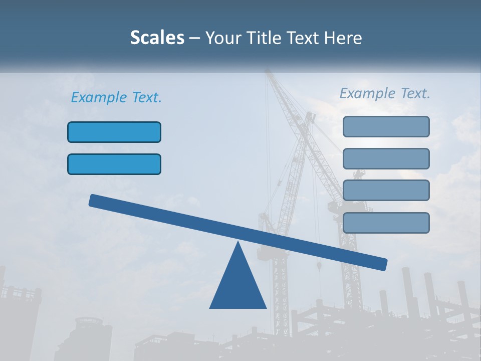 A Crane In The Sky With The Sun In The Background PowerPoint Template
