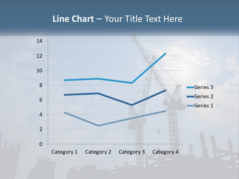 A Crane In The Sky With The Sun In The Background PowerPoint Template
