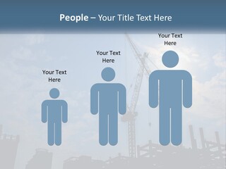 A Crane In The Sky With The Sun In The Background PowerPoint Template