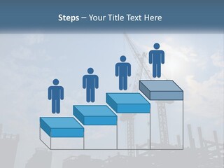 A Crane In The Sky With The Sun In The Background PowerPoint Template