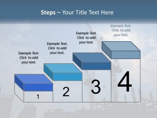 A Crane In The Sky With The Sun In The Background PowerPoint Template