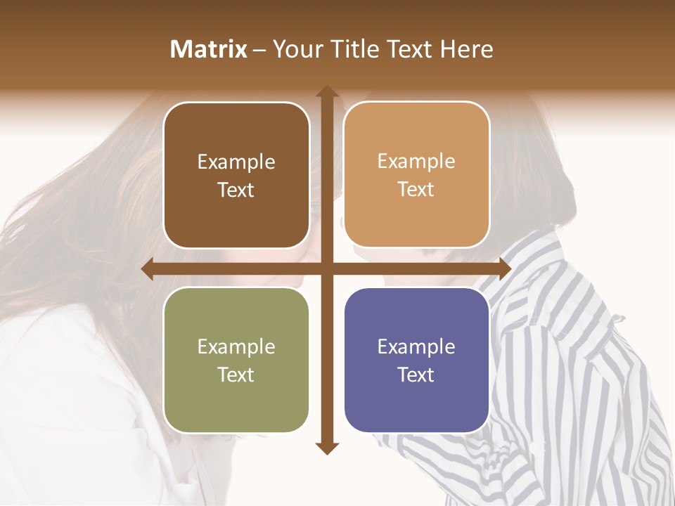 A Woman And A Young Boy Are Shouting At Each Other PowerPoint Template