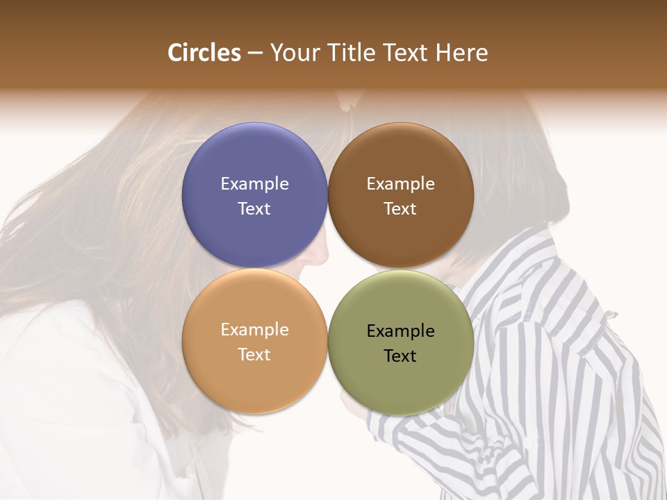 A Woman And A Young Boy Are Shouting At Each Other PowerPoint Template