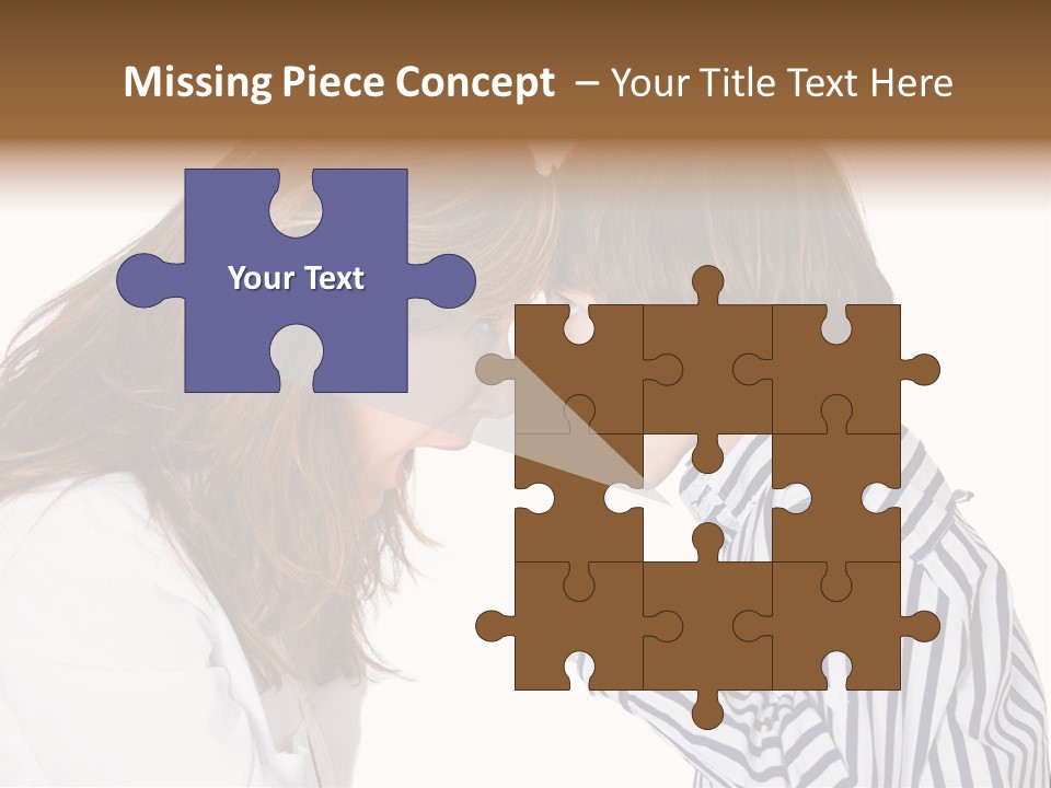 A Woman And A Young Boy Are Shouting At Each Other PowerPoint Template