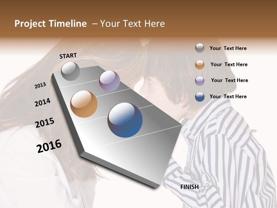 A Woman And A Young Boy Are Shouting At Each Other PowerPoint Template
