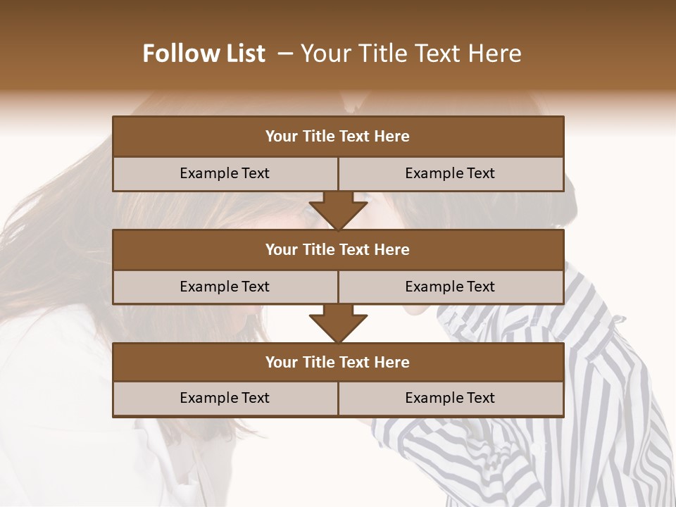 A Woman And A Young Boy Are Shouting At Each Other PowerPoint Template
