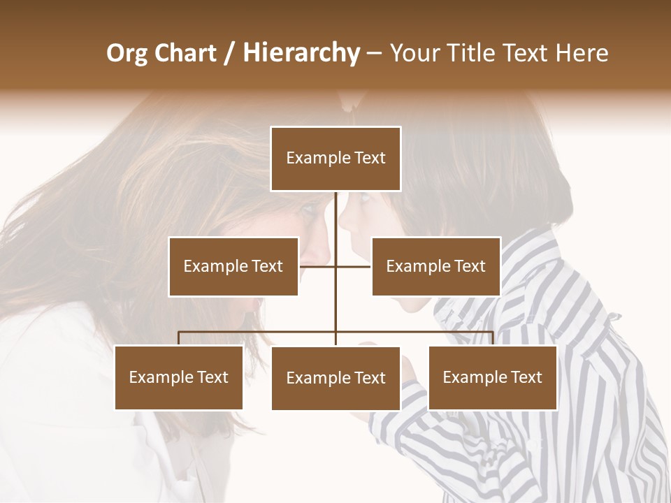 A Woman And A Young Boy Are Shouting At Each Other PowerPoint Template
