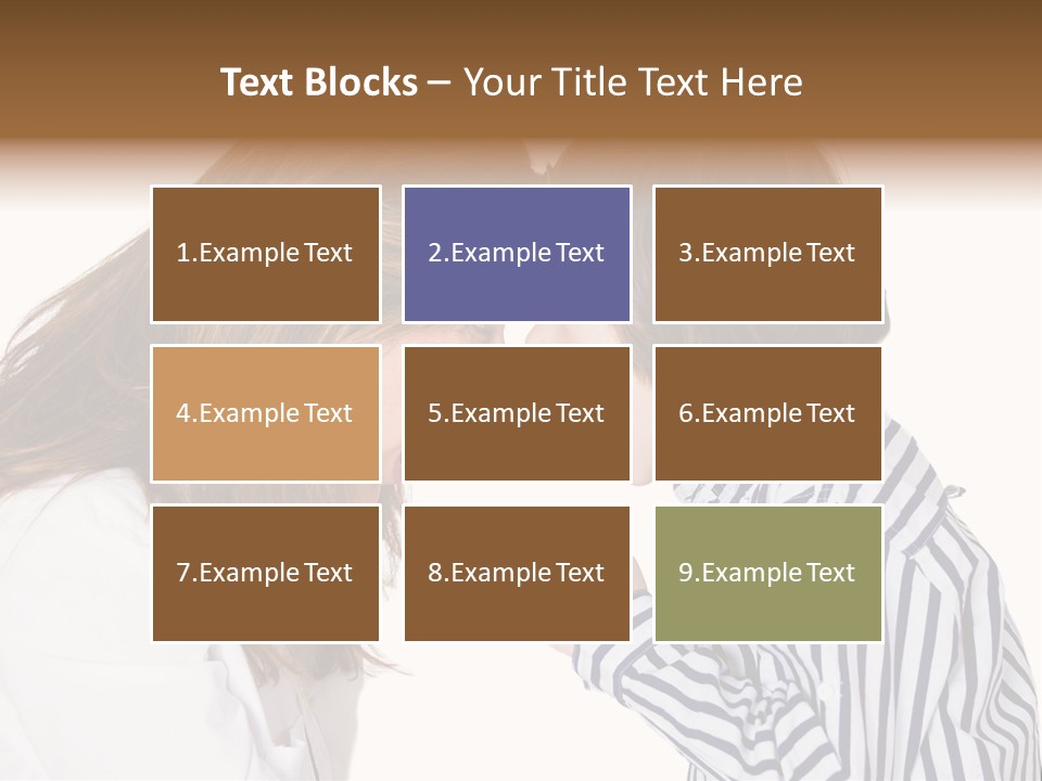 A Woman And A Young Boy Are Shouting At Each Other PowerPoint Template